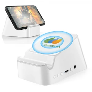 Pormotional Gift Portable BT Speaker Wireless Charger