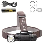 Portable Powerful  Safety Led Mini Headlight Helmet Headlamp