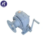 Portable small boat trailer manual hand anchor winch
