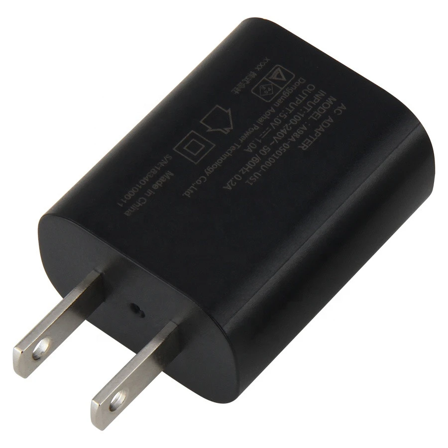 Portable US Plug 5V 1A Travel Wall USB Charger USA Smart Phone Charger Power Adapter