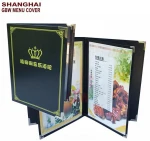 Price competitive wholesale high quality menu, hotel menu cover, eco-friendly restaurant menu covers