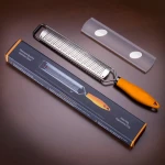PRO Citrus Zester & Cheese Grater - Parmesan Cheese Lemon, Ginger, Garlic, Nutmeg, Chocolate, Vegetables, Fruits - Razor-Sharp