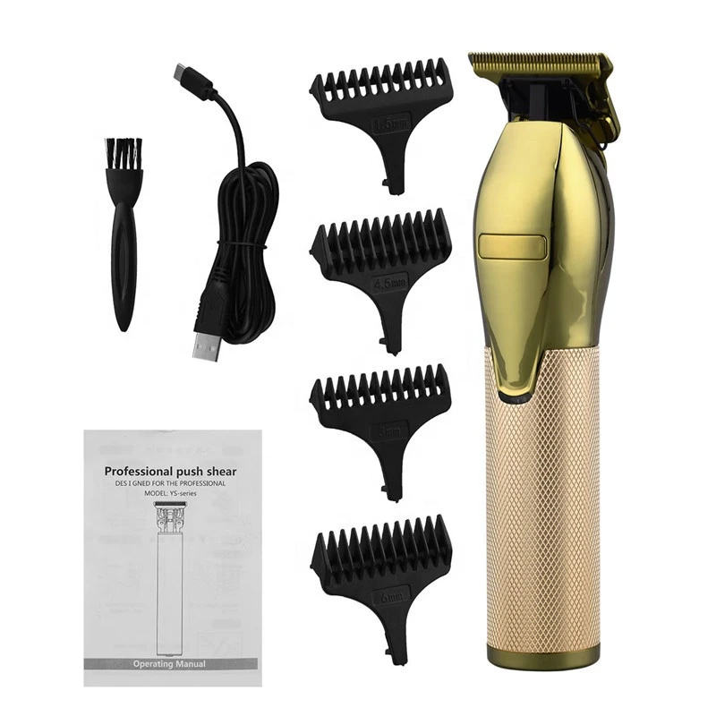 Professional 0mm Baldheaded T-Blade Hair Cut Cordless USB Rechargeable Hair Cutting Machine Barber Hair Trimmer