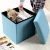 Import Professional manufacturer receive fold storage box  High quality custom color ottoman stool from China