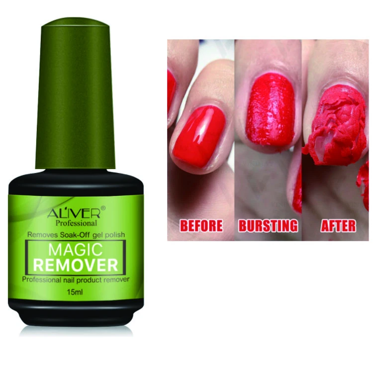 Professional soak off gel polish magic remover gel removing uv gel nails easy removal