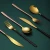 Import Promotion Eco Gold Restaurant Cutlery Set Food Grade Stainless Steel Flatware with Spoons Forks Knives Wedding Party Gift from China