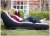 Import PVC flocking inflatable sofa with footrest air filling sofa chair for home furniture from China