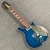 Import R-Brand Blue 660 Electric Guitar with Binding Tremolo Chrome Parts Gold Pickguard Fast Free Shipping from China