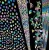 Import Rainbow Reflective Fabric Mushroom Iridescent Fabric 4 Way Stretch glow in the dark fabric for Fitness Running Shirts and shorts from China