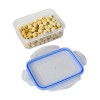 Rectangular Plastic Food Containers Solid  Storage Container bento box Lunch Box With Lock Lid