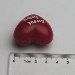 Red Heart Shaped Flashing Led Badge
