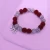Import Red White 10mm round diamond crystal disco bracelet greek letter 1913 DELTA SIGMA THETA sorority bracelets from China