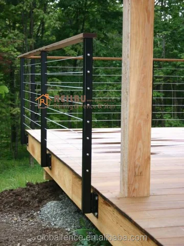 Buy Reilbu Modern Style Cable Railing Post Side Mounted For Exterior ...
