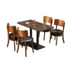 restaurant furniture dining table and chair,melamine or wood material