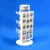 Import retail pos store fixture cashier desk table standing 2 sides swivel steel pegboard rack key chain ring universal metal display from China