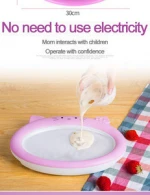Rolled Ice Cream Maker Rectangle Ice Cream Maker with 2 Spatulas for Healthy Homemade Rolled Ice Cream  The new