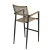 Import Rope Outdoor Furniture High Bar Chair With Footrest French Bistro Chairs Bar Stool from China