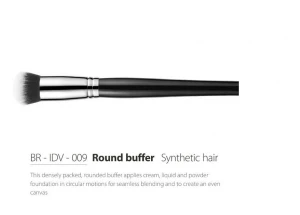Round Buffer Cosmetic Brush Synthetic Hair