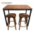 Import Rustic restaurant furniture wooden table haute bar high top bar tables from China