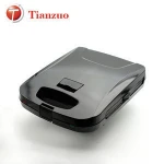 S119 Ningbo Tianzuo 180 degree open Sandwich Panini Grill with detachable plate Electric Contact Grill