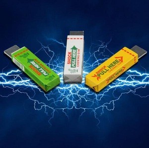Safety Funny Shocking Toy Chewing Gum Gadget Electric Shock Joke Prank Trick Gag/Custom Novelty Electric Plastic Toys Supplier