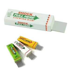 Safety Trick Joke Toy Electric Shock Shocking funny Pull Head Chewing gum Gags &amp; Practical