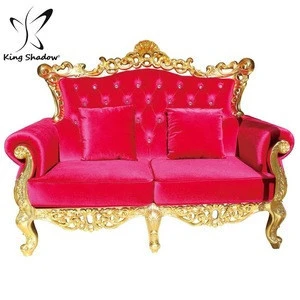 salon furniture velvet pink throne waiting lounge sofa for 3 seater waiting chairs