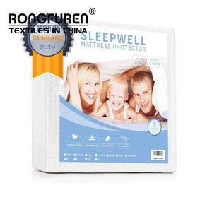 sample free Premium Hypoallergenic Waterproof Mattress Protector Cover Vinyl Free