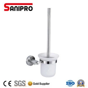 Sanipro stainless steel wall mounted toilet brush holder