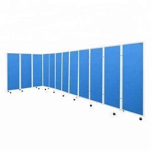 school classroom office portable movable fabric partition