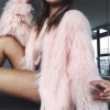 SE0005  Winter womens High Quality Cheap  faux fur coat