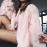 SE0005  Winter womens High Quality Cheap  faux fur coat