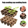 seedling trays degradable pulp flowerpot simple flower paper tray hardwood