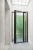 Import Seeyesdoor modern safety aluminum black tempered glass entrance doors with metal frame from China