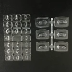 Self Adhesive Mini command transparent plastic hooks and cable clips holder