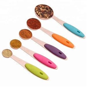 Set of 10 Copper Stainless Steel Measuring Cups and Spoons  Liquid Measuring Cups and Liquid Measuring Spoons