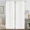 Sheer Linen Curtains Elegant Light Filtering Grommet/ Rod Pocket/ Tab Top Window Treatment Panels Natural Linen Blended Drapes