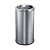 Import Shopping Mall Round Stainless Steel Dustbin / Waste Bin,Standing Waste Bin With Large Capacity from China