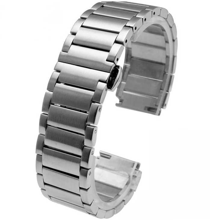 SHX 20/22/24mm Solid Stainless Steel Watch Band