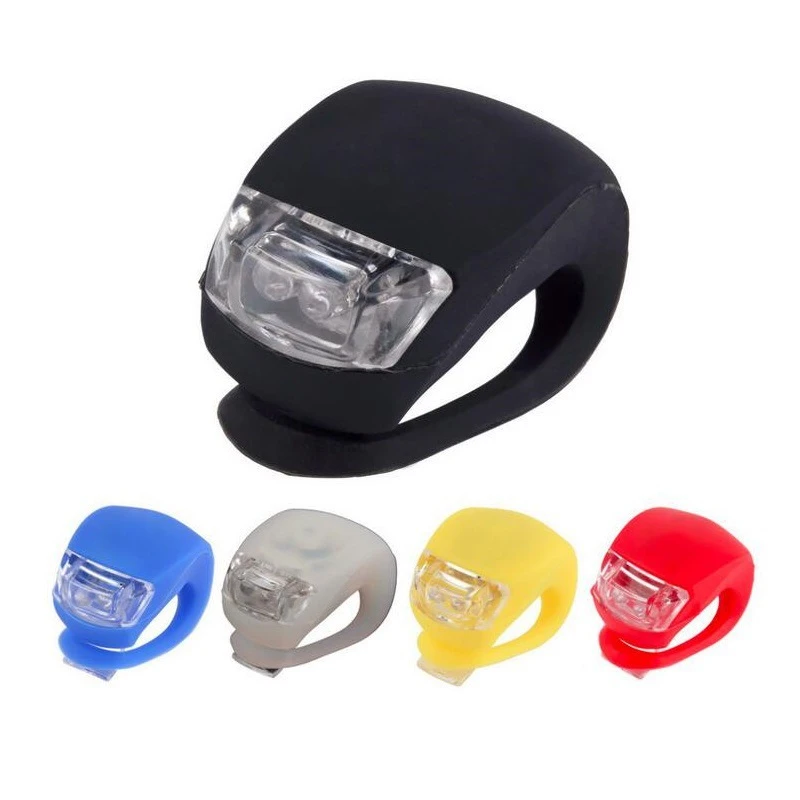 Silicone Bike Bicycle Cycling Head Front Rear Wheel LED Flash Light Lamp Silicone led bike bicycle light/silicone bike led light