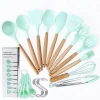 Silicone Kitchen Accessories Kitchen Tools Utensils Set Cooking utensils Non-stick Kitchen Gadgets With Measuring Spoons