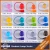 Import Simple modern pendant light with plastic ceiling rose, colourful fabric electric cord, E27 silicone lamp socket from China