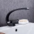 Import SKL-YLW002 Popular black plate ceramic cartridge bathroom washbasin single handle faucet from China
