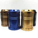 Solar led rechargeable camping lantern lamp G85 portable plastic lantern