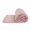 Solid color cozy soft 100% organic bamboo weighted blankets with pure silk binding