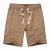 Import Solid Cotton Custom Logo Casual Drawstring Men Shorts Pants Summer MenS Elastic Waist Shorts from China