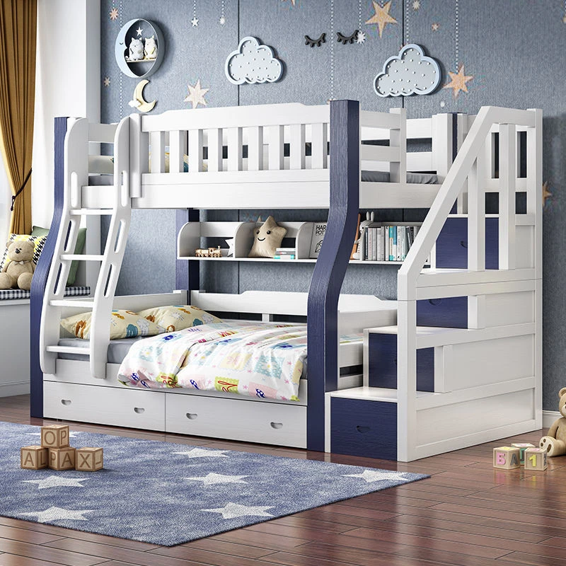 Solid Wood Bunk Beds Pine Bunk Bed With Ladder home furniture modern