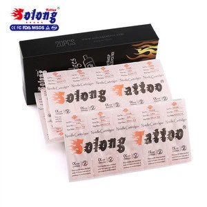 Solong EN07-11RL permanent makeup needles disposable tattoo 0.35mm membrane needle cartridges
