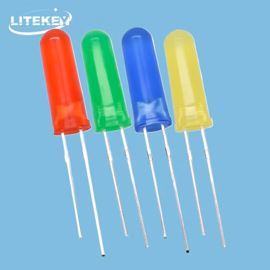 Green 5mm High-Brightness Round LED with 11mm Height