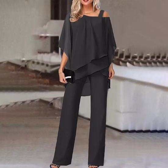 Import Womens Top and Pants Set for Parties 2025 Spring Summer Autumn Collectio from China